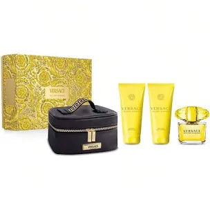 Versace Yellow Diamond 4Pc Set 3 Oz Eau De Toilette Spray For Woman