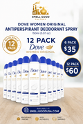 Dove - Advanced Care, Dry Spray Antiperspirant Deodorant, Original Clean - 3.8 Oz - 12 Units