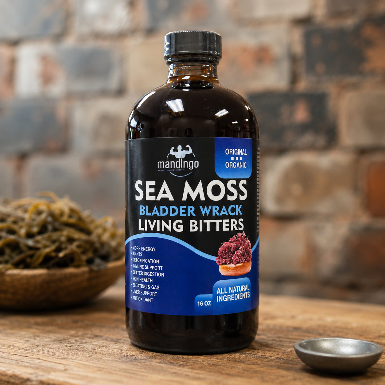 MANDINGO Sea Moss Bladderwrack Bitters 16oz.