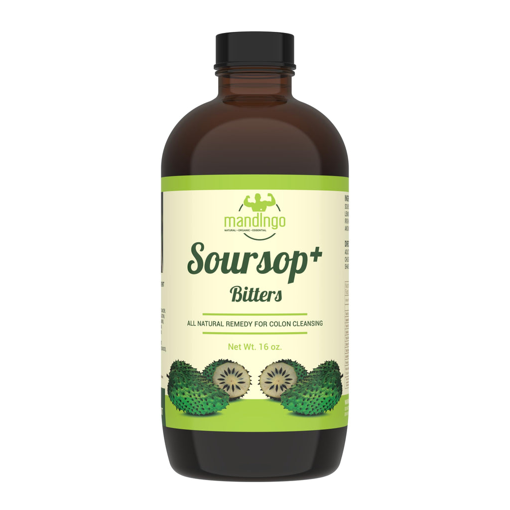 Mandingo Soursop+ Bitters, All Natural Colon Cleansing Remedy, 16 oz