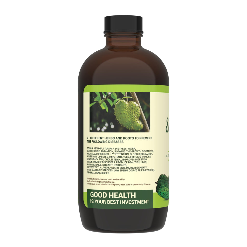 Mandingo Soursop+ Bitters, All Natural Colon Cleansing Remedy, 16 oz
