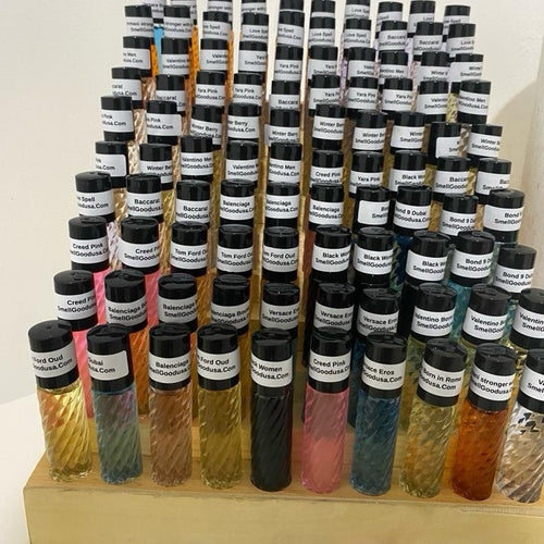 100 Piece Wholesale Designer Inspired Perfume Oil Roll-On Set | 50 Men & 50 Women Luxury Perfume Oils | Custom Business Labels Included